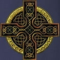 thumbnail image 3 of CafePress - Golden Celtic Cross Long Sleeve Dark T Shirt - Long Sleeve Dark T-Shirt, 3 of 4