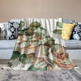 thumbnail image 2 of Autua Flowers Leaves Buds Warm Lightweight Blanket Soft Fleece Throw Blanket Living Room Sofa Decor All Seasons Bed Gifts 60x80in, 2 of 6