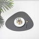 thumbnail image 1 of Round leather coasters for dining table mats Heat-resistant non-slip washable insulation coasters Nordic style, 1 of 4