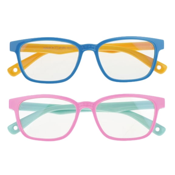 2 uds., Gafas de bloqueo de luz azul, lentes , montura de silicona, gafas para ordenador / juegos / TV / teléfonos, gafas ños Macarena Gafas para niños contra la luz azul