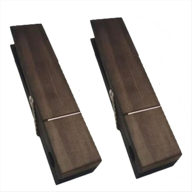 Toallero de Baño con Pinza para Ropa, Toallero de Madera Antideslizante Montado en la Pared para Colgar, Multiusos, Fácil Instalación A
