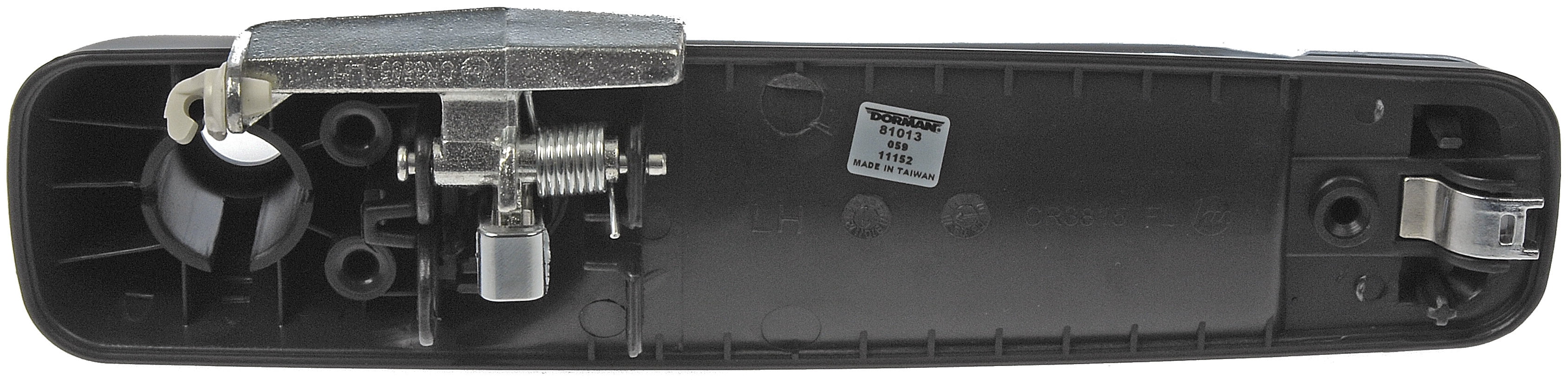 Dorman 81013 Front Driver Side Exterior Door Handle for Specific Dodge / Ram Models, Chrome Lever and Black Housing