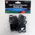 thumbnail image 2 of 24 Pack Paracord Bracelet Buckle 1/2 Plastic Curved Side Release Snap Survival, 2 of 5