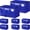 Blue, variant on Heavy Duty Moving Boxes with Zipper, Reinforced Handles and Tag Pocket - Collapsible Moving Bags and Storage Totes, 93L Capacity, Multipurpose for Moving, Storage, and Travel - Gray, 4 Pack