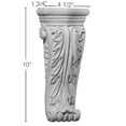 thumbnail image 2 of Ekena Millwork 4 1/2"W x 1 3/4"D x 10"H Asa Acanthus Corbel, 2 of 5
