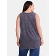 thumbnail image 3 of Terra & Sky Women's Plus Size Cotton Swing Tank Top, Sizes 0X-5X, 3 of 5