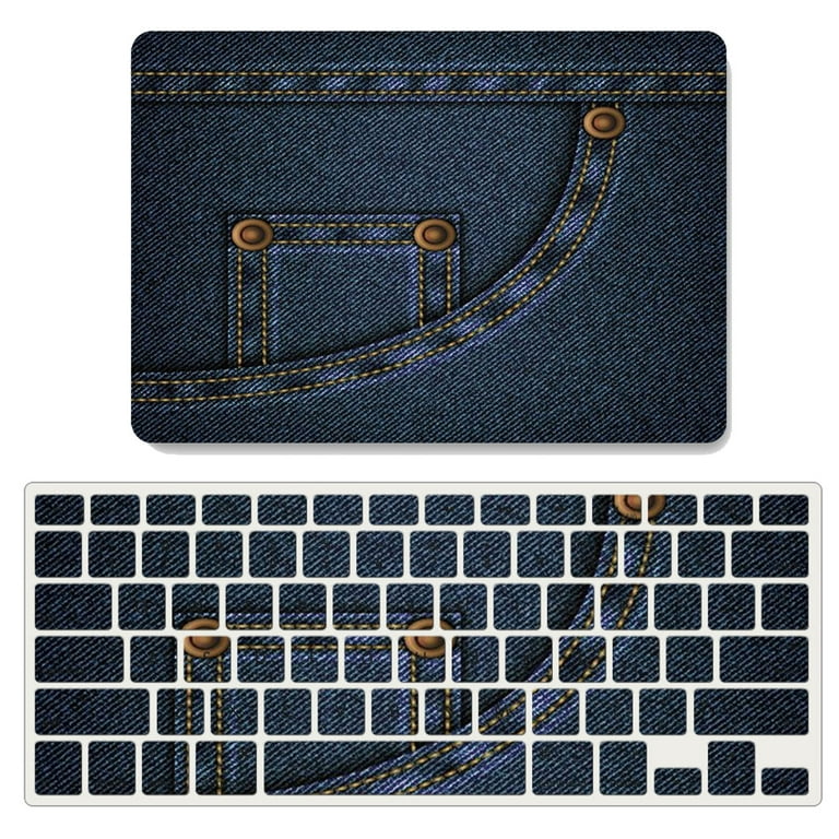 Case for MacBook (Retina, 12-inch, Models:A1534) Hard Shell Case with  Keyboard Cover Set - Jeans