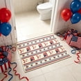 thumbnail image 4 of Deeceymbur Patriotic Independence Day Carpet Flag Rug Bathroom Mat Coffee Table Mat Entrance Door Mat Polyester Non-Slip, 4 of 6