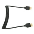 thumbnail image 3 of HD Multimedia Interface HD Coiled Cable, High Speed HD Multimedia Interface Spring Cord Wear Resistant 24k Gold Plated 1080P  For Set Top Box For Projector, 3 of 8