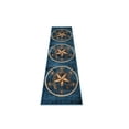 thumbnail image 3 of HR HANDCRAFT RUGS HR Texas Star, Cowboy Area Rug Texas Western Star Rustic Blue - 2' X 7' Runner, 3 of 5