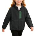thumbnail image 2 of OGLCCG Girls Fleece Jacket Full Zip Fall Winter Soft Sherpa Coat Soft Warm Polar Outwear with Pockets 3-15 Years, 2 of 8