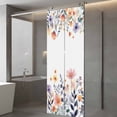 thumbnail image 3 of Spring Floral Window Privacy Film, Elegant Flowers Farmhouse Botanical Static Cling UV Sun Blocking Heat Control Window Tint Day and Night, Non-Adhesive One Way Windows Privacy Cover 23.6''x59'', 3 of 7