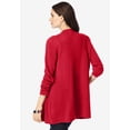 thumbnail image 3 of Roaman's Women's Plus Size Lightweight Handkerchief Hem Cardigan Sweater, 3 of 6