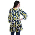 thumbnail image 4 of Moomaya Printed Georgette Shrug Ruffled Back Drop Hem Beach Cover Up For Women, 4 of 5