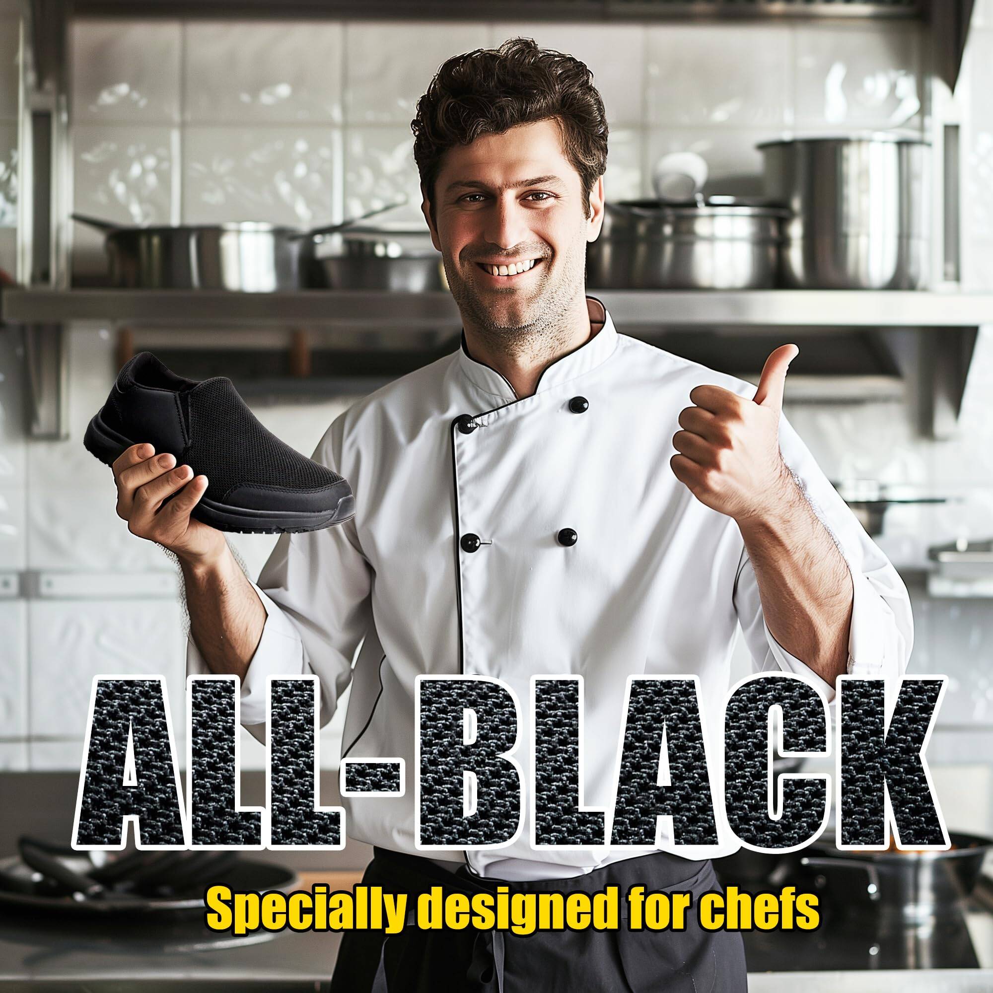 Furuian Non-Slip Waterproof Chef Work Shoes photo 3