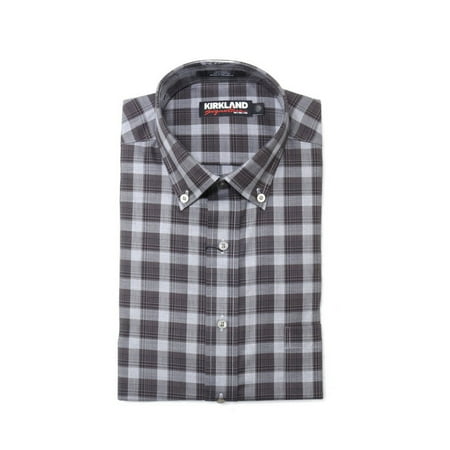 Costco Companies Inc. Kirkland Signature Mens Size Large L/S Non-Iron Button Down Dress Shirt,