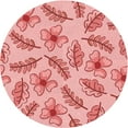thumbnail image 1 of Ahgly Company Machine Washable Indoor Round Transitional Grapefruit Red Area Rugs, 8' Round, 1 of 1
