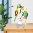 thumbnail image 3 of yuksok Crystal Parrot Statue Bird Figurine Sculpture Animal Model Colorful Ornament for Green, 3 of 9