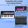 thumbnail image 4 of Teclado MIDI M-VAVE de 25 teclas y 16 almohadillas de batería retroiluminadas con batería, 4 of 9