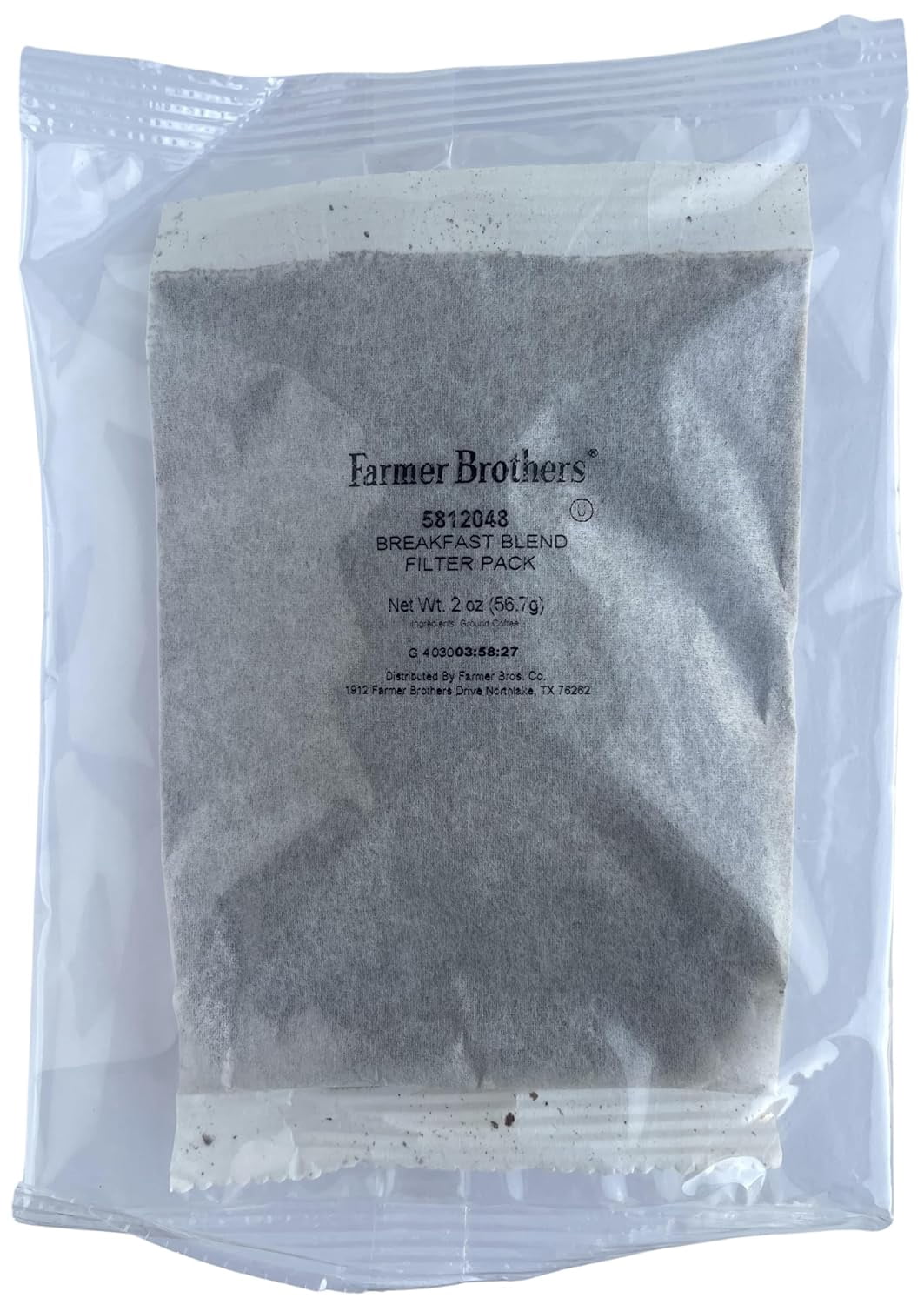 Farmer Brothers Coffee - Ground Medium Roast 2 Oz Filterpack, Individually Wrapped Bulk 40 Pack