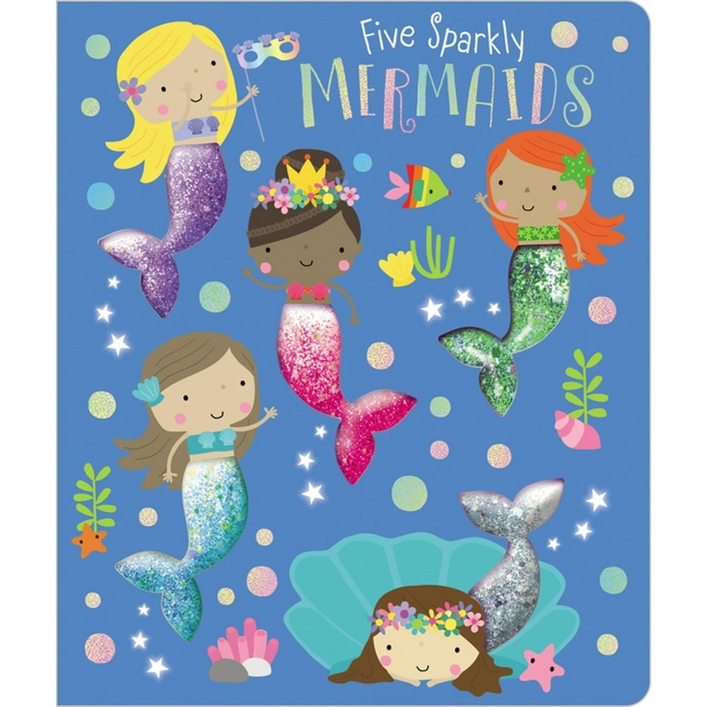 Five Sparkly Mermaids (Board book)
