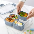 thumbnail image 5 of COOK WITH COLOR MINI 4 DIVIDER SNACKLE BOX BLUE, 5 of 5