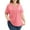 Pink, variant on WellSize Women Plus Size Tops Dressy Lace V Neck Shirts Casaul Short Sleeve Tunic Blouses