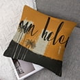 thumbnail image 7 of nygtbtfer Hello Sunshine Pillow Cover Summer Orange Lumbar Cushion Cover Farmhouse Decorations Pillowcases for Sofa Couch Patio White, 7 of 7
