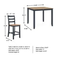 thumbnail image 3 of Ashley Furniture Gesthaven Blue Counter Height Dining Table Set - Set of 5, 3 of 17