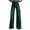 Green, variant on Women's High Waisted Wide Leg Jean-Look Pants, Casual Straight Fit Trouser with Back Pockets, Retro 90s Style Palazzo Pants for Everyday Wear and Street Style