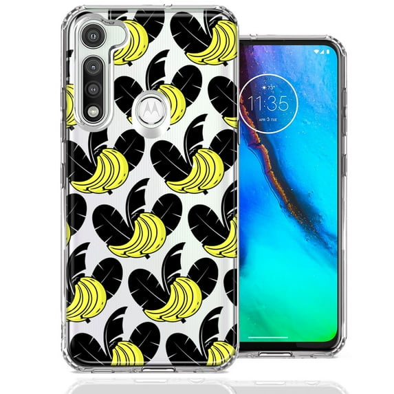 MUNDAZE For Motorola Moto G Fast Tropical Bananas Design Double Layer Phone Case Cover