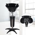 thumbnail image 2 of Black Shampoo Bowl Basin Sink Hair Salon Treatment Tool Height Adjusta, 2 of 9