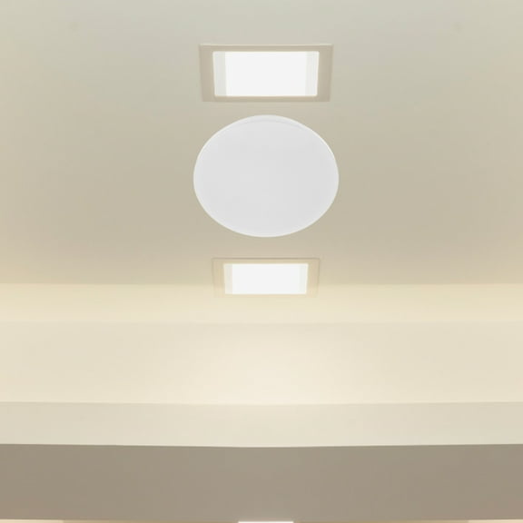 Amosfun Light Fixture Cover White Round Modern for Bedroom Ceiling Lights 1Pcs