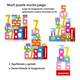 thumbnail image 3 of Juguete Didáctico Montessori De Números Y Letras De Madera Xtellar multicolor, 3 of 4