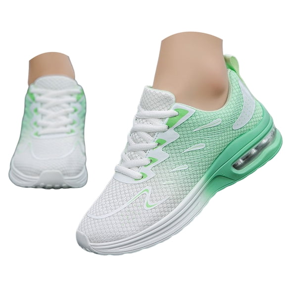 Fsqjgq Running Shoes for Women Lace Up Sports Sneakers Stylish Basketball Sneakers Breathable Sport Gym Fitness Shoe