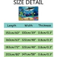 thumbnail image 3 of Crawling Indoor Carpet Play Mat Ocean Shark for Living Room Bedroom Educational Nursery Floor Mat Area Rugs 63x48inch Carpet Runner, 3 of 6