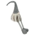 thumbnail image 3 of 15" Beige and Gray Plush Sitting Elf Tabletop Christmas Decoration, 3 of 4