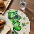 thumbnail image 3 of Green St. Patrick's Day Round 15 Inch Placemats Set of 8, Lucky S Love Heart Rustic HeatResistant Non Slip Place Mats for Dining Table, Wipeable Braided Kitchen Table Mats for Housewarming, 3 of 9