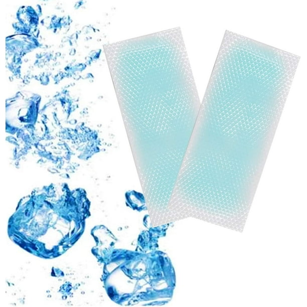 20 hojas de parches de gel refrescante para la fiebre, tiras refrescantes para la frente, hoja de gel refrescante para pies de perro, bebés, niños, adultos, alivia el dolor de cabeza, dolor