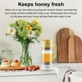 sunsanly Glass Bottle Honey Syrup Dispenser Food Grade BPA Free