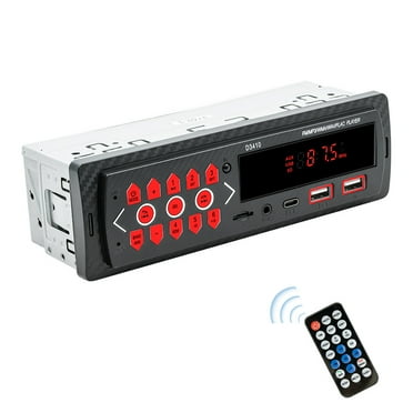 Universal Single 1 Din Car Stereo Radio Car Mp3 Player Bluetooth Handsfree FM Receiver In-Dash Unit USB/AUX/TF with Remote Control