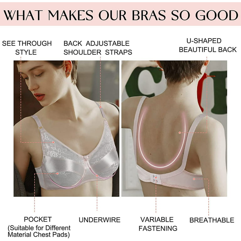 Vollence Silicone Breast Form Pocket Bra for Mastectomy