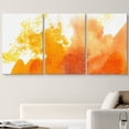 thumbnail image 2 of wall26 Canvas Print Wall Art Set Yellow &amp; Orange Paint Splatter Explosion Abstract Shapes Illustrations Modern Art Bohemian Dramatic Multicolor for Living Room, Bedroom, Office - 24"x36&quot, 2 of 7