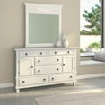 thumbnail image 2 of Home Decor Pine Solids Winchester Mirror - White, 2 of 3