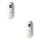 thumbnail image 2 of Inteprter Night Light Double USB Fast Charging Gear Timed 500lm 4500K Shutdown House Remote Lamp Control 1W 10 Adjustable Bedroom USB blanco 2piezas Inteprter CBP391968, 2 of 6