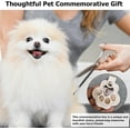 thumbnail image 4 of Duuclume Pet Hair Keepsake Bag Keychain, 2 Pcs Pet Nail Storage Pouch Fur Memorial Keyring for Pet Commemorative(Yellow and Maroon), 4 of 6