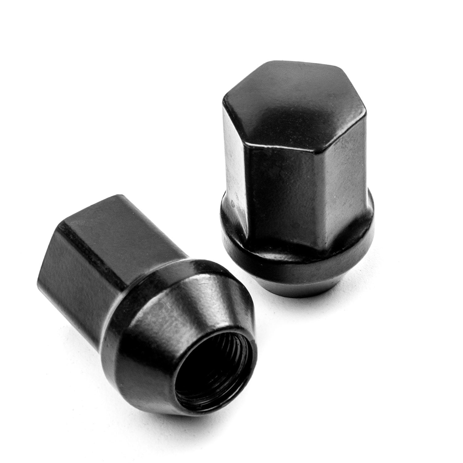 Krator 20x Black 9/16" x 18 Hex Lug Nuts Compatible with Dodge Ram Van 1995-2003