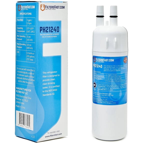 Filters Fast PH21240 Compatible Replacement for Everydrop EDR1RXD1, Filter 1 Refrigerator Water Filter