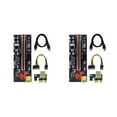 thumbnail image 2 of Maytalsory PCI-E 1x to 6x Exender Board USB Card Module Portable Mining Computer Motherboard Adapter Component Device Miner Red Slot+Black Wire 2Set, 2 of 6