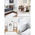 thumbnail image 3 of 1pc Extra Thick Memory Foam Bath Rug Black Non Slip Absorbent Super Cozy Velvet Bathroom Mat, Luxury Soft Plush Small Carpet for Bath Room Shower Floo, 3 of 4
